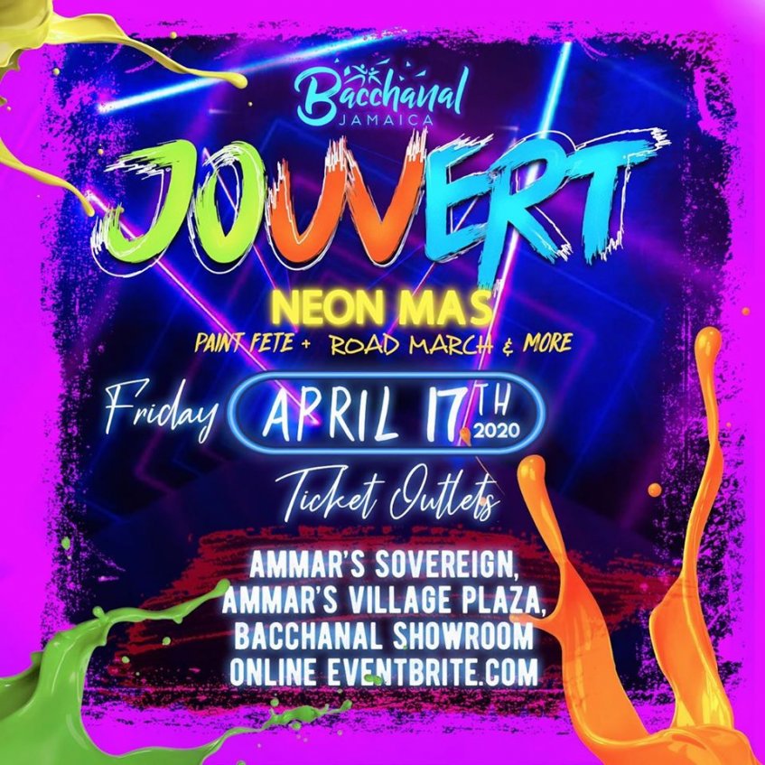 Bacchanal J'ouvert 2020 Neon Mask