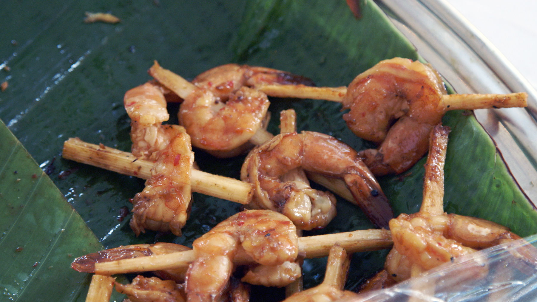 Sugar Cane Skewered Shrimp Recipe